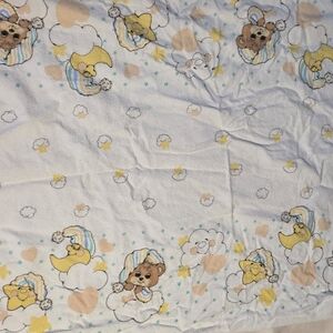 Riegel Morgan Teddy Beddy Bear Clouds Hearts Moons Stars Flannel Blanket